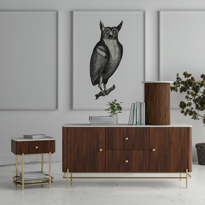 Metz Pedestal Accent Table