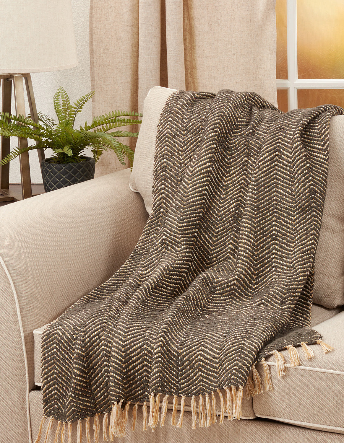 Chevron Weave Throw Blanket