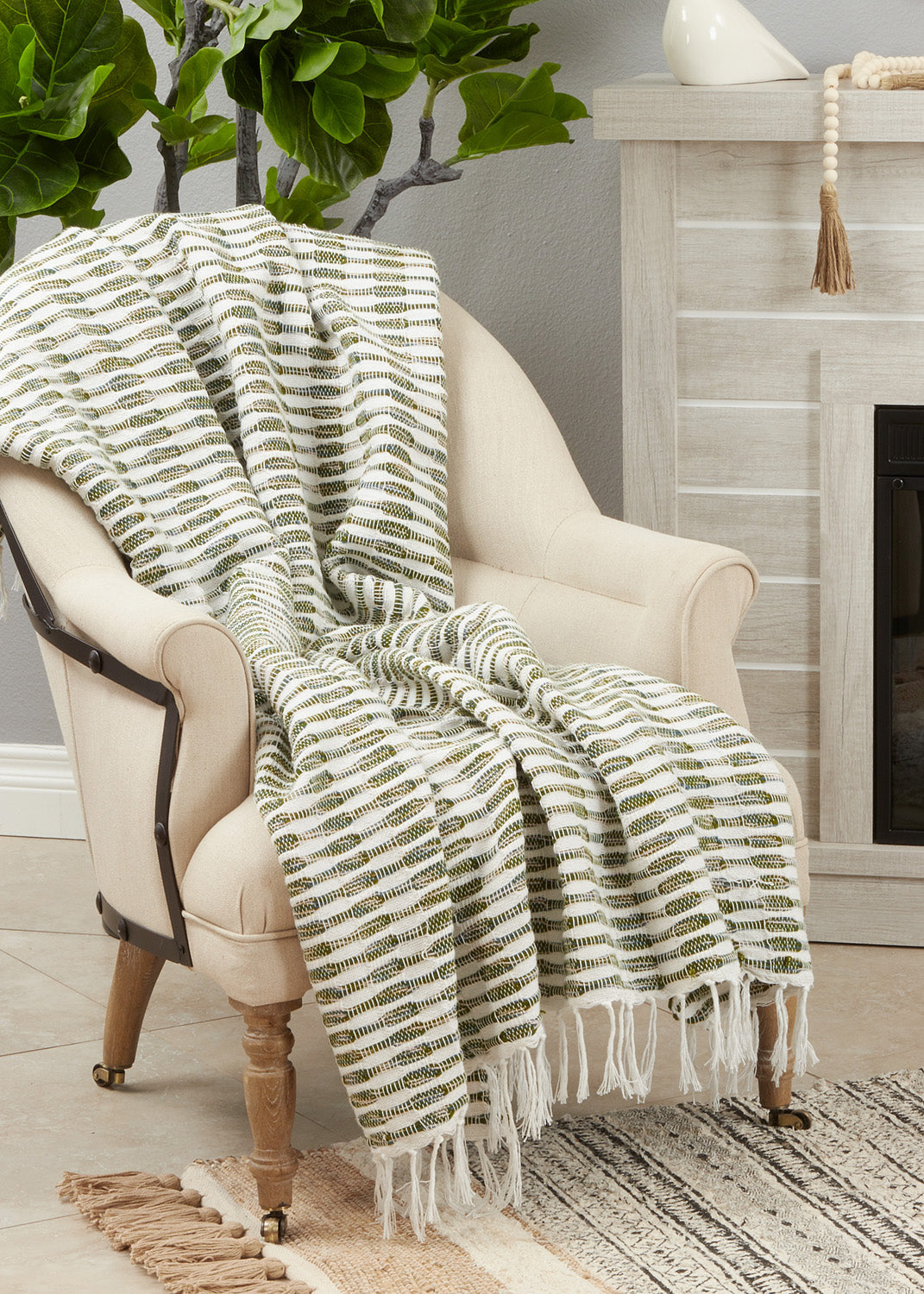Woven Line Throw