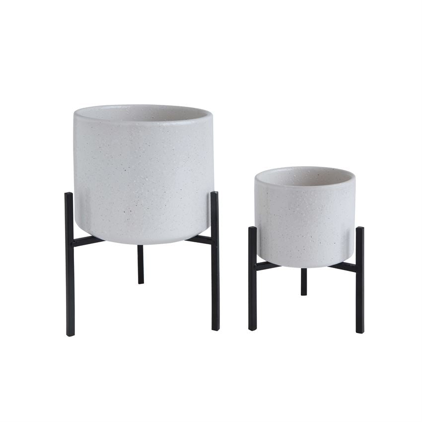 Stoneware Planter on Stand