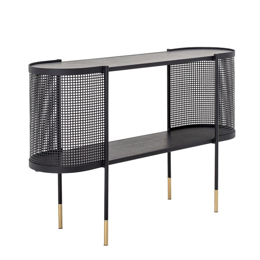 Black & Gold Metal Console Table