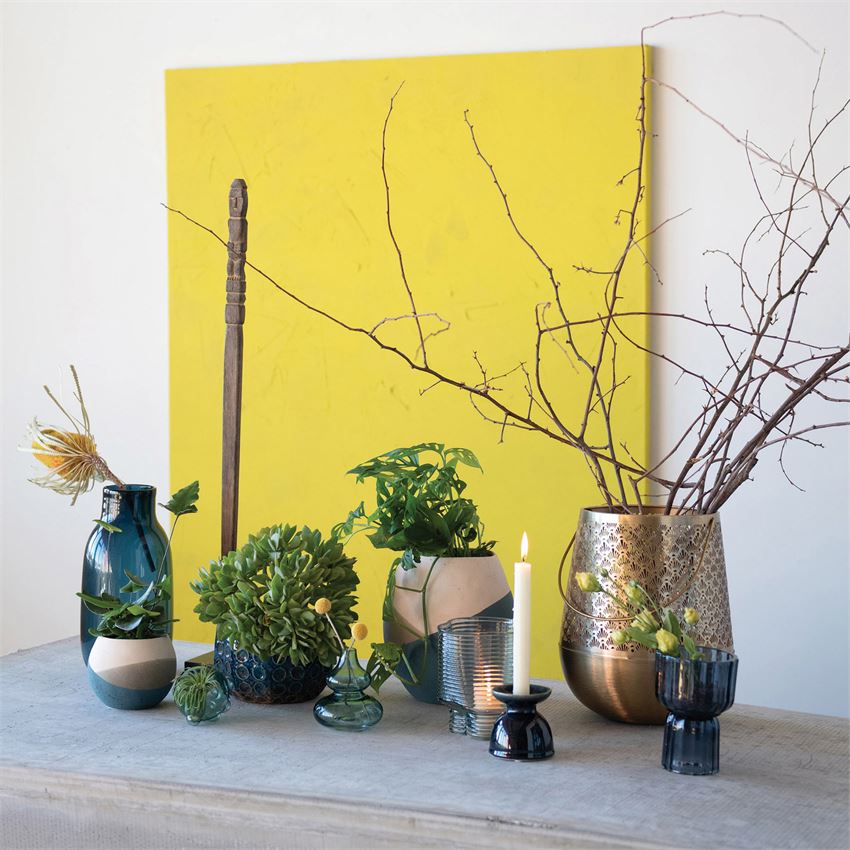 Blue Tricolor Planter