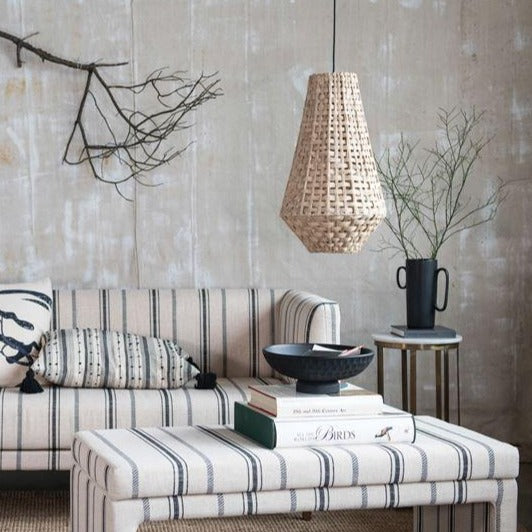 Black Asymmetric Vase with Handles