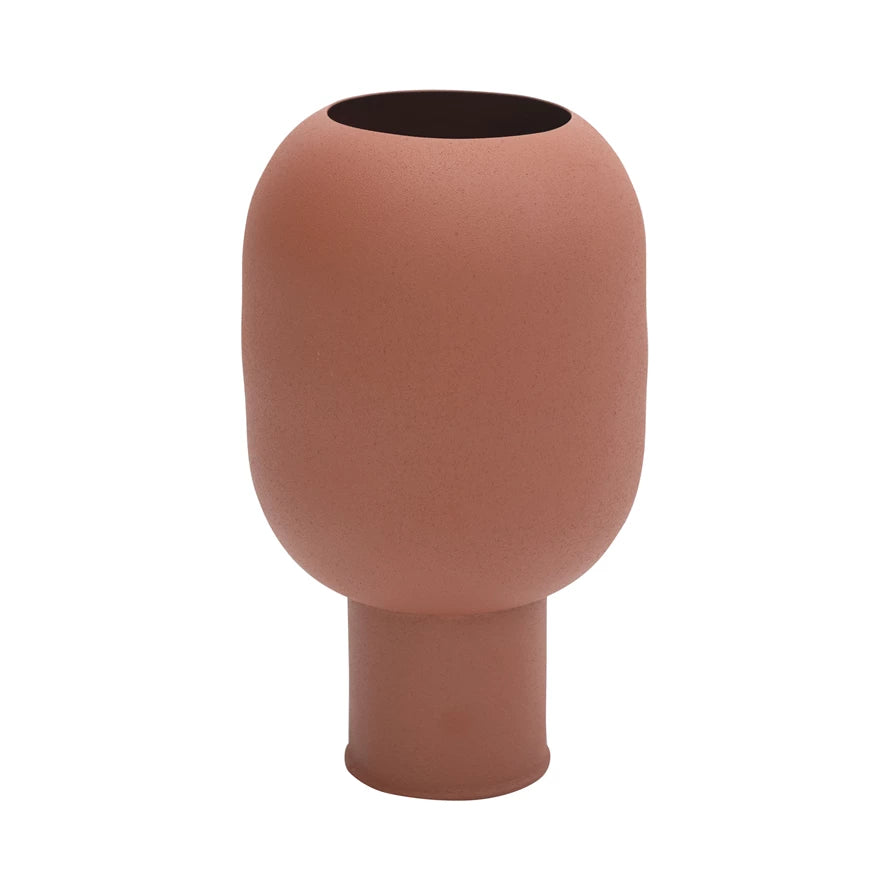 Sienna Textured Metal Vase