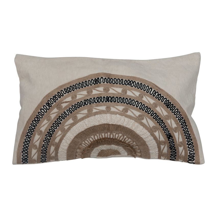 Linen Embroidered Pillow