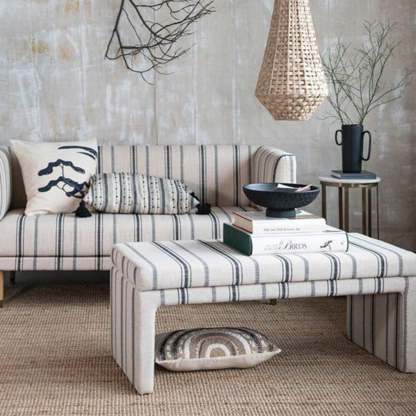 Linen Embroidered Pillow