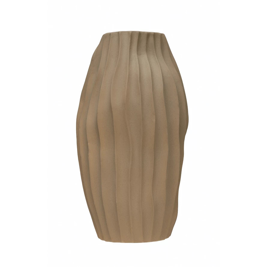 Abstract Fluted Vase, Stoneware