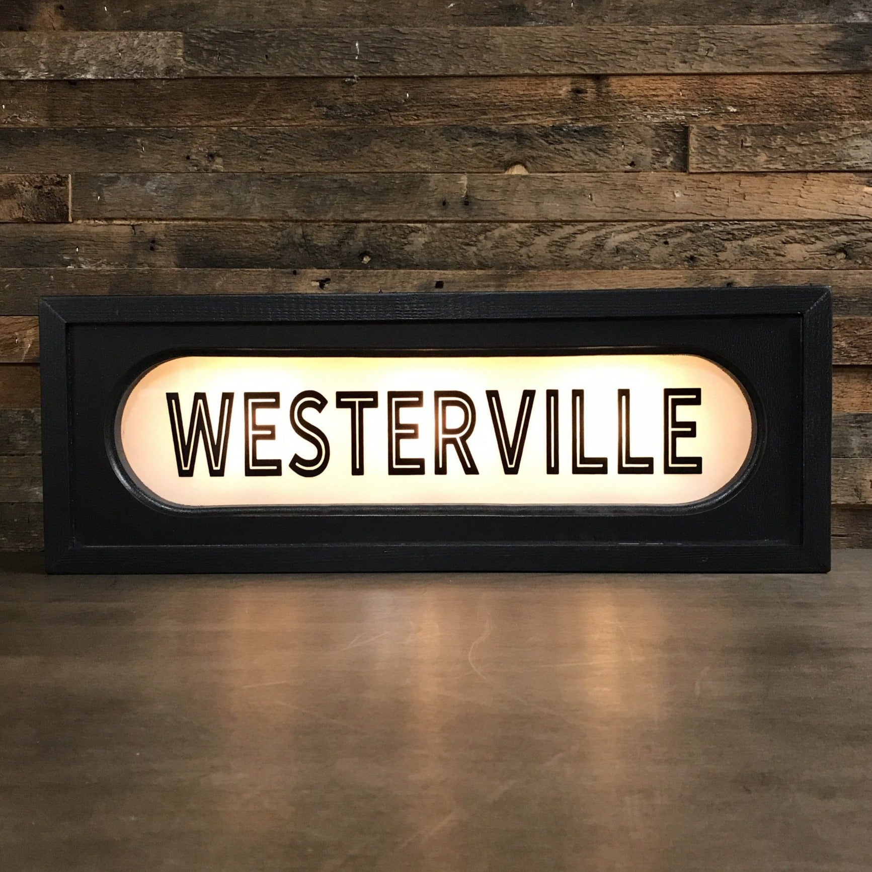 Lighted Sign - Columbus Neighborhoods