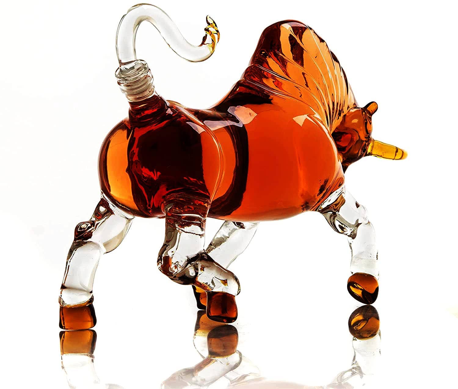 Charging Bull Liquor Decanter