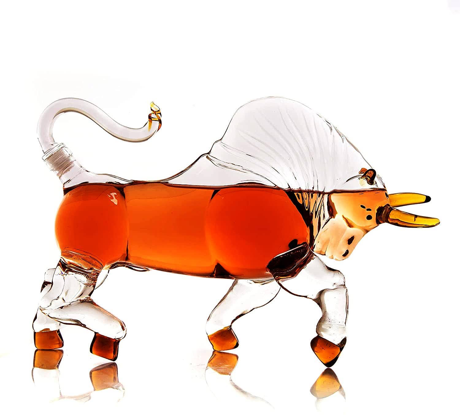 Charging Bull Liquor Decanter