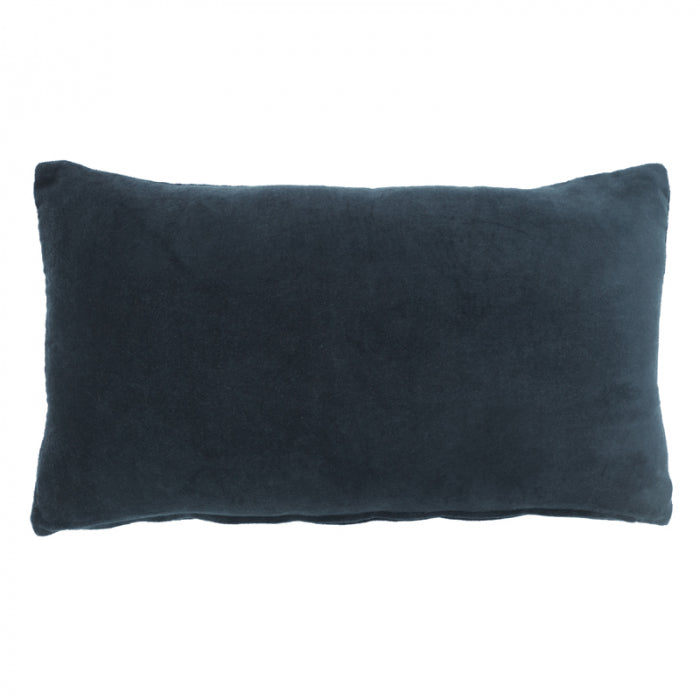 Navy velvet hot sale lumbar pillow