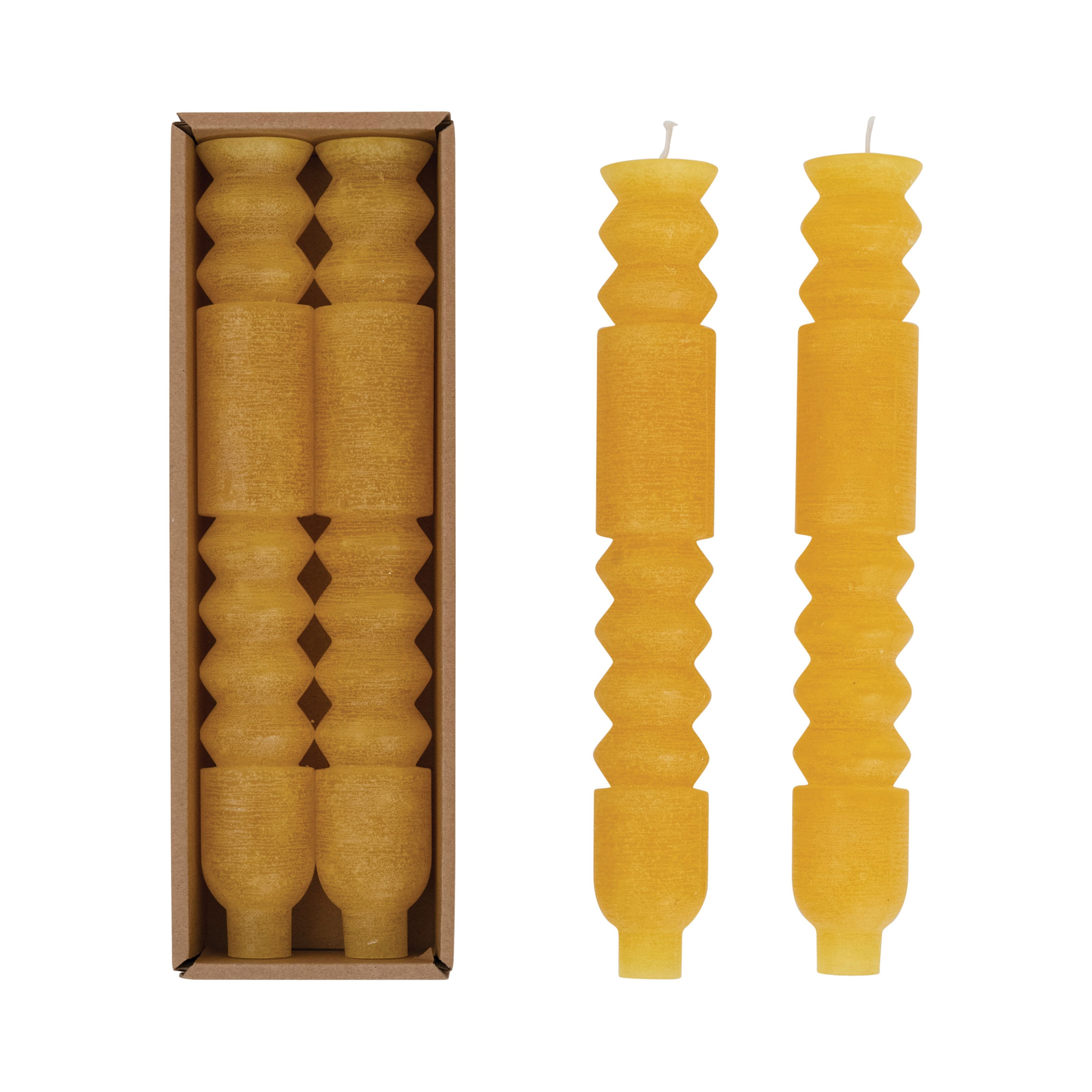 Honey 10" Unscented Totem Taper Candles