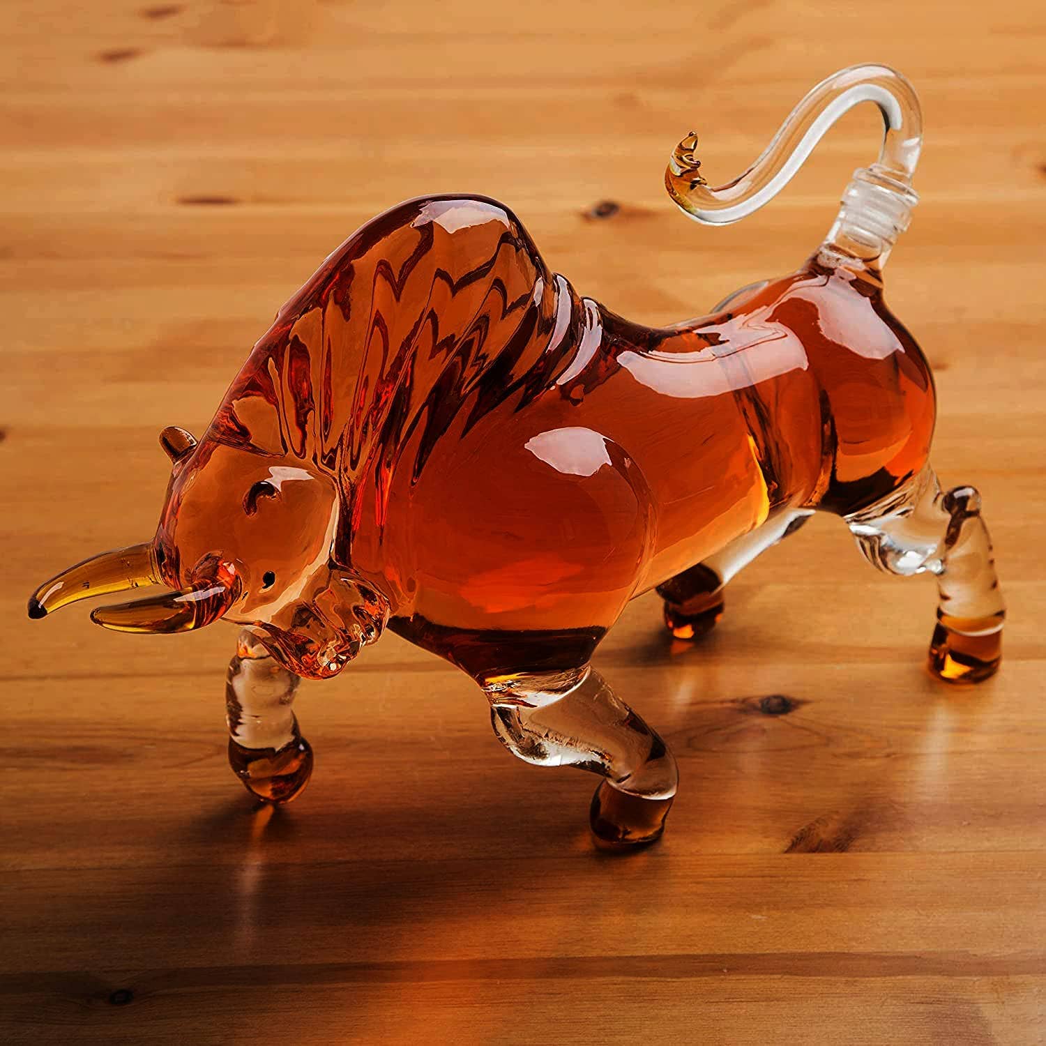Charging Bull Liquor Decanter