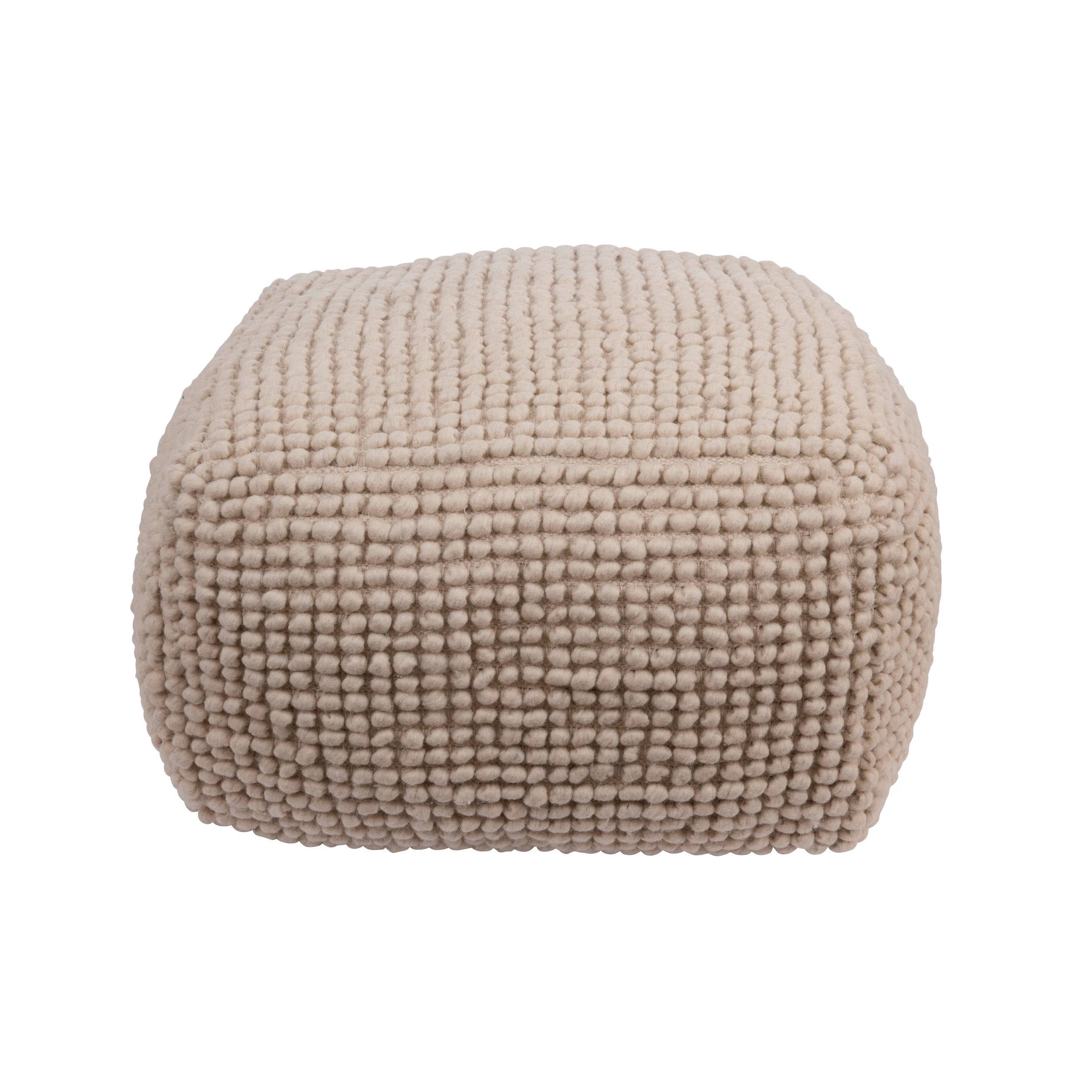 New Zealand Wool & Cotton Pouf