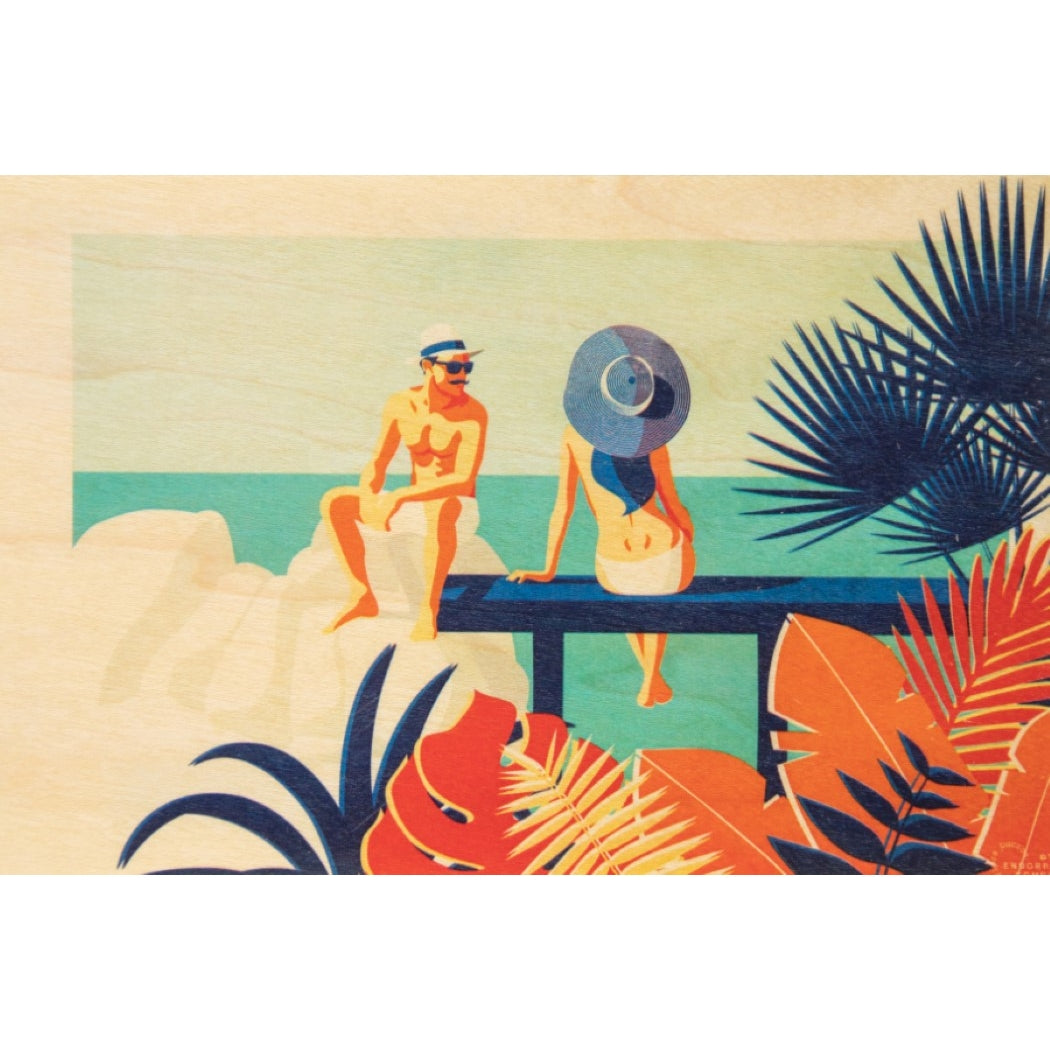 Wood Postcard Riviera Horizon