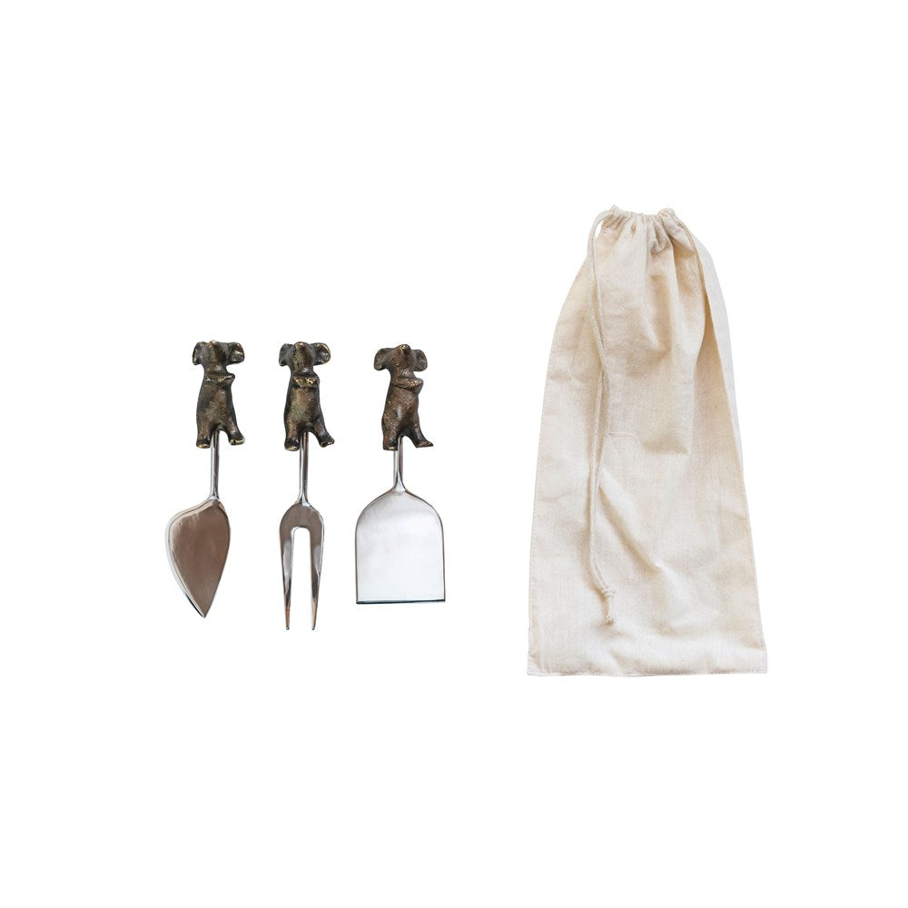 Aluminium Mouse Cheese Servers