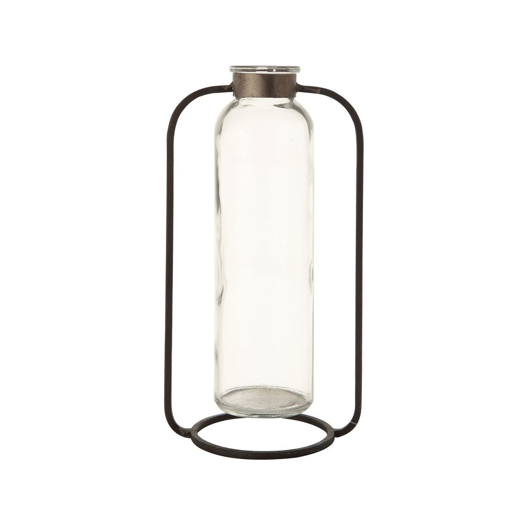 Glass Vase In Stand