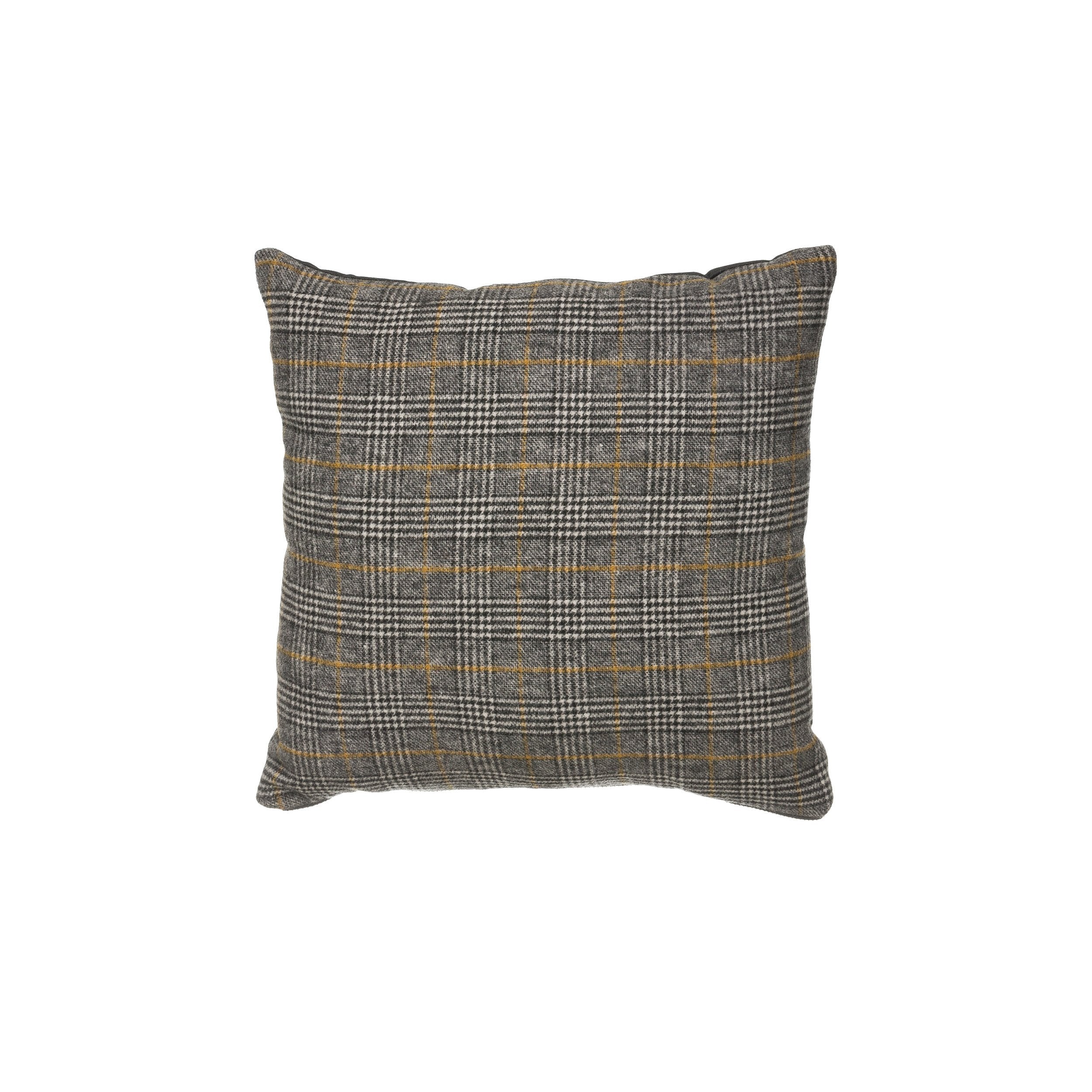 Wool Blend Plaid Pillow