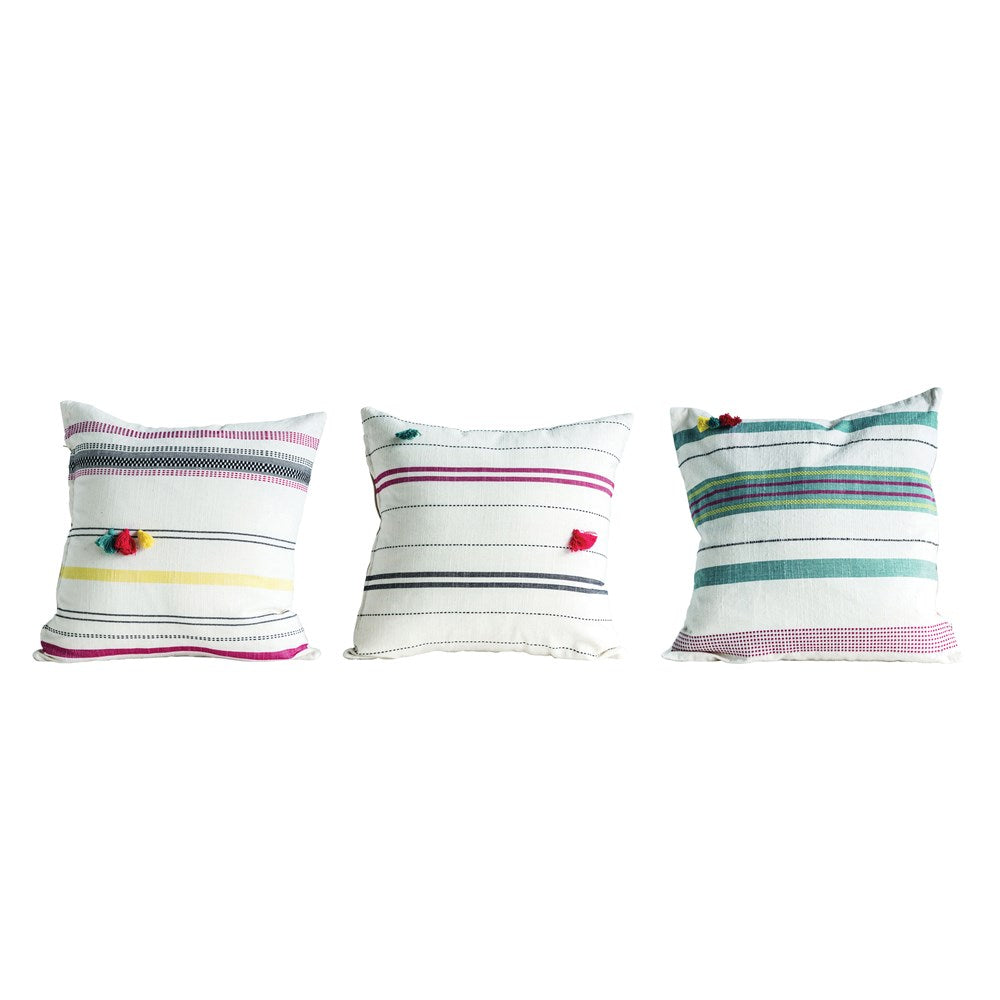 Striped Woven Pillow*