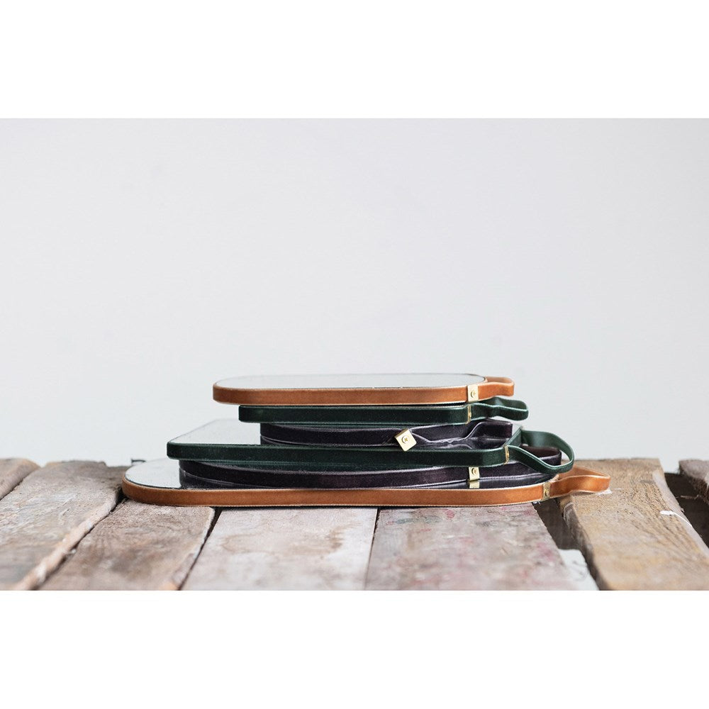 Velvet Edged Mirror Assorted