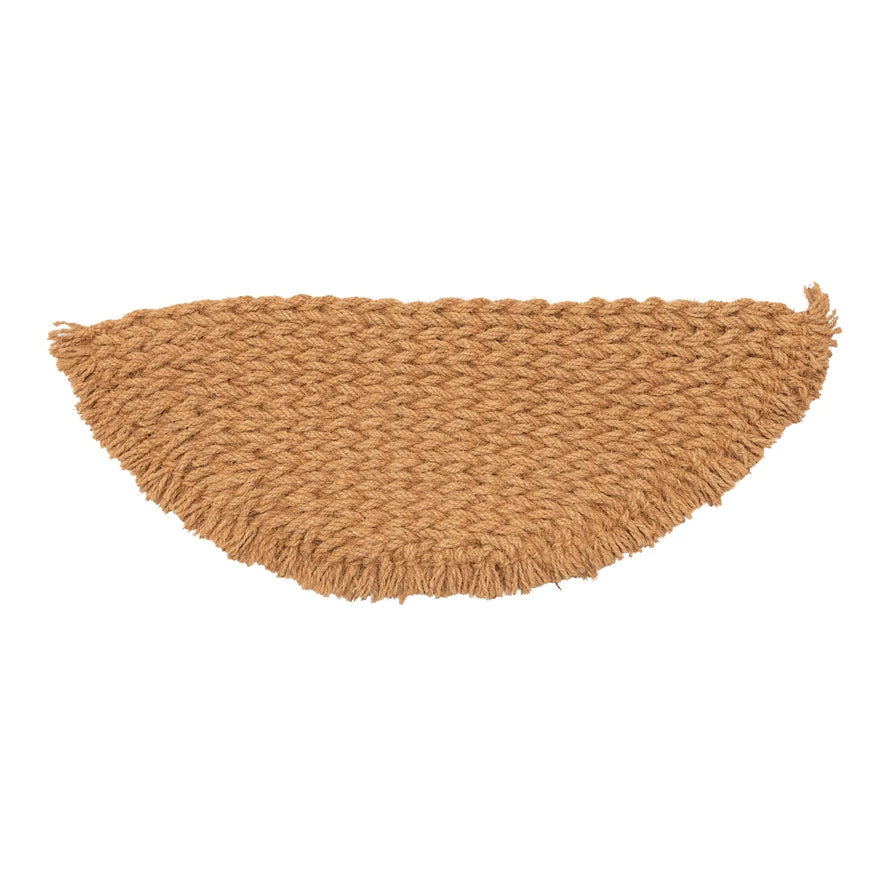 Half Round Doormat w/ Fringe