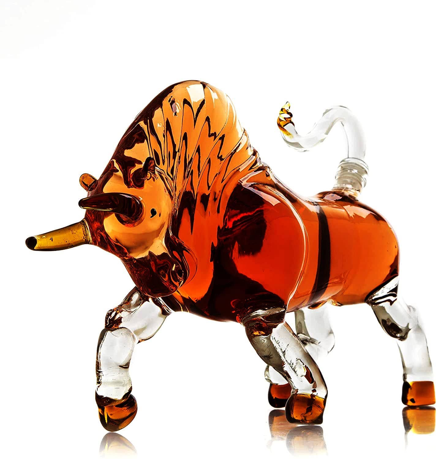 Charging Bull Liquor Decanter