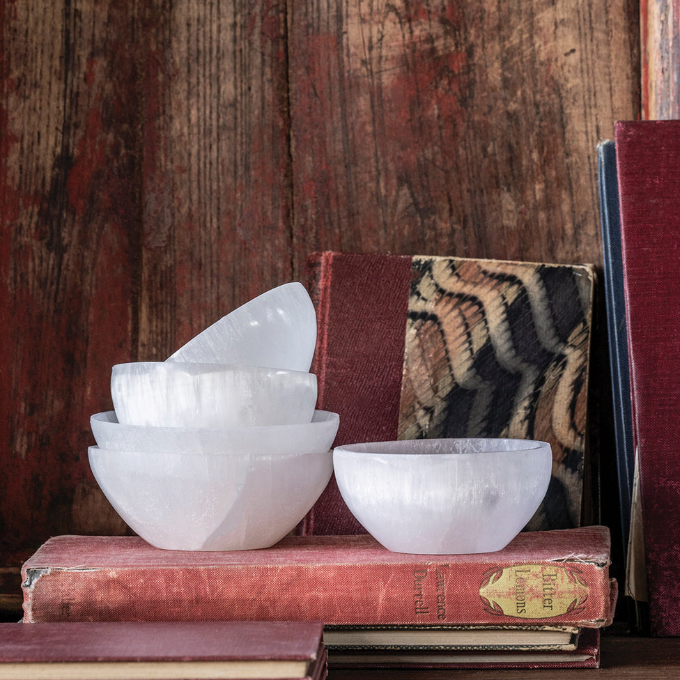 Round Selenite Bowl