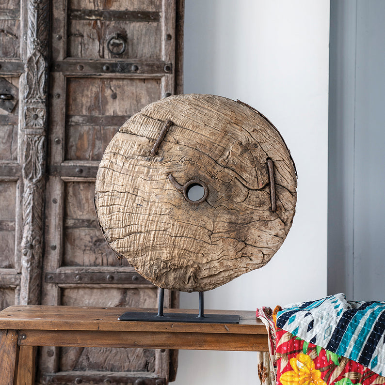Villager's Wheel Sculpture