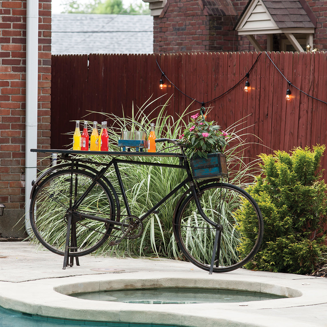 Vintage Bike Bar Table