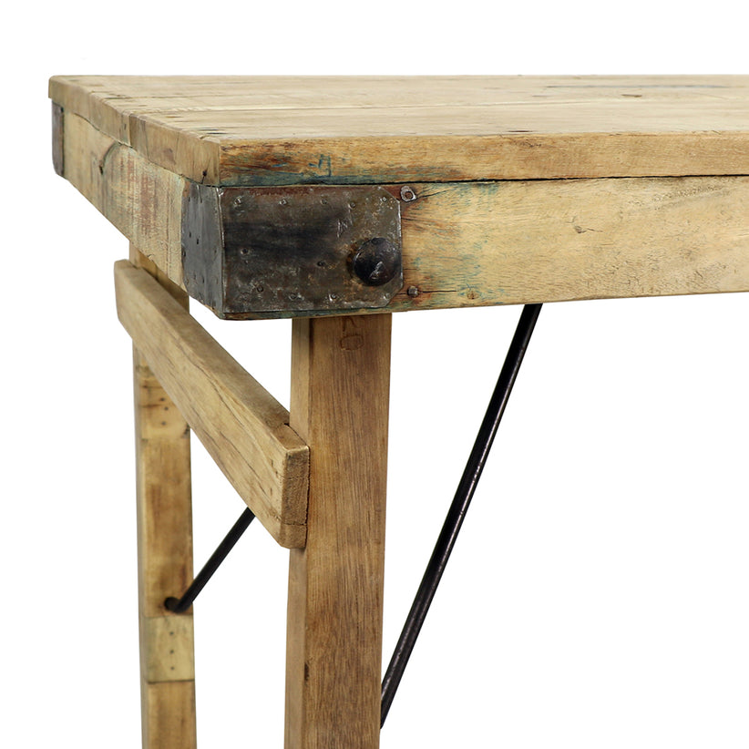 Bleached Austin Folding Dining Table Large