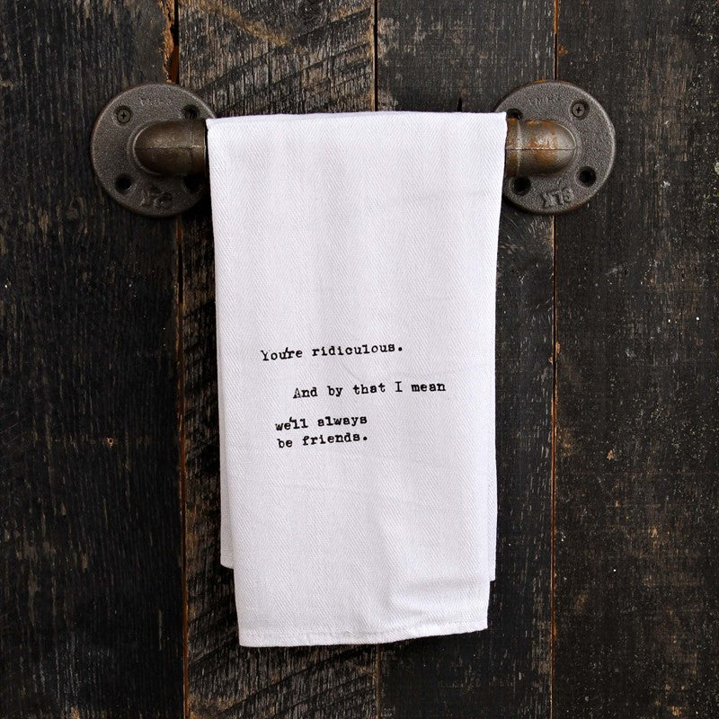 Quote Dish Towel