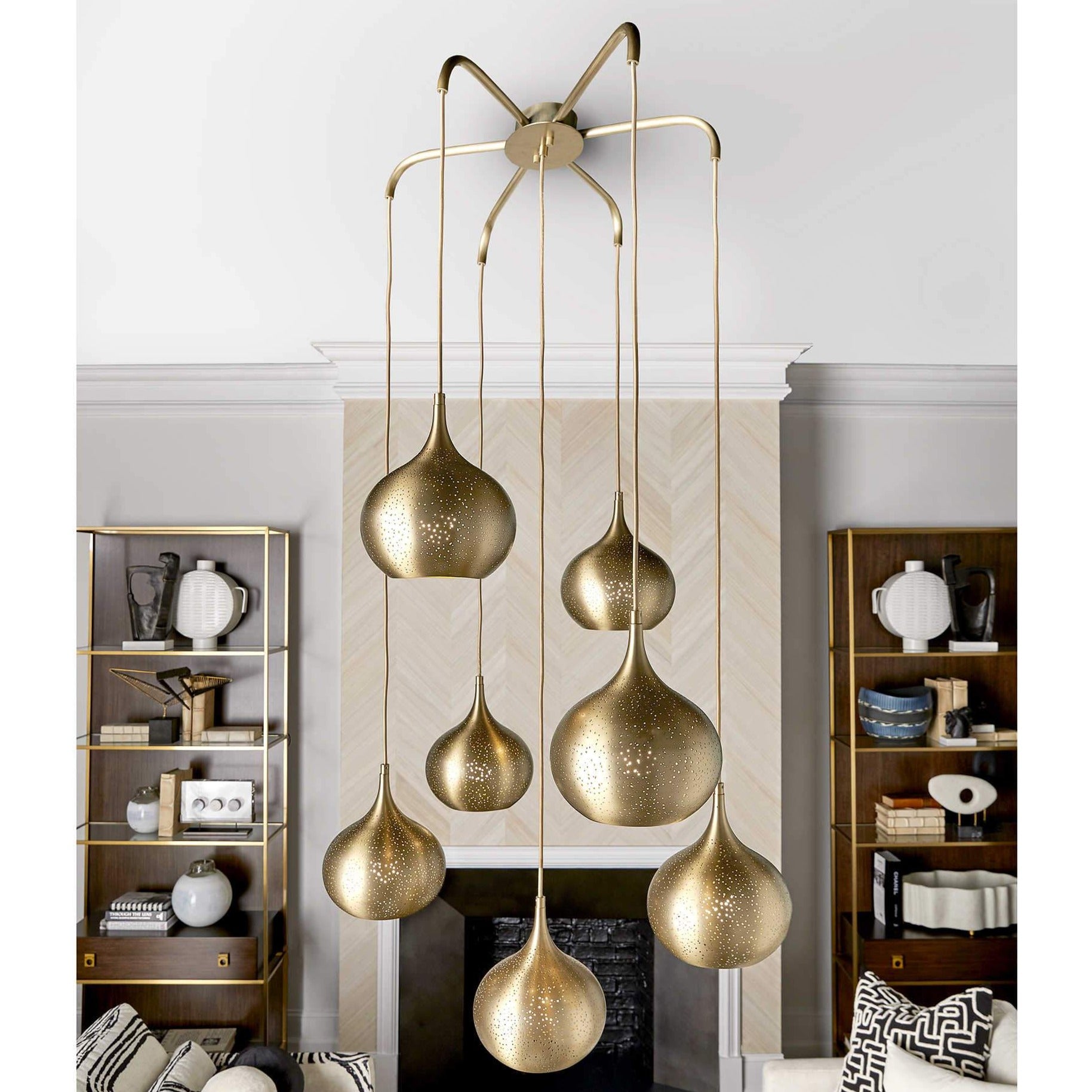 Golden Onion Chandelier