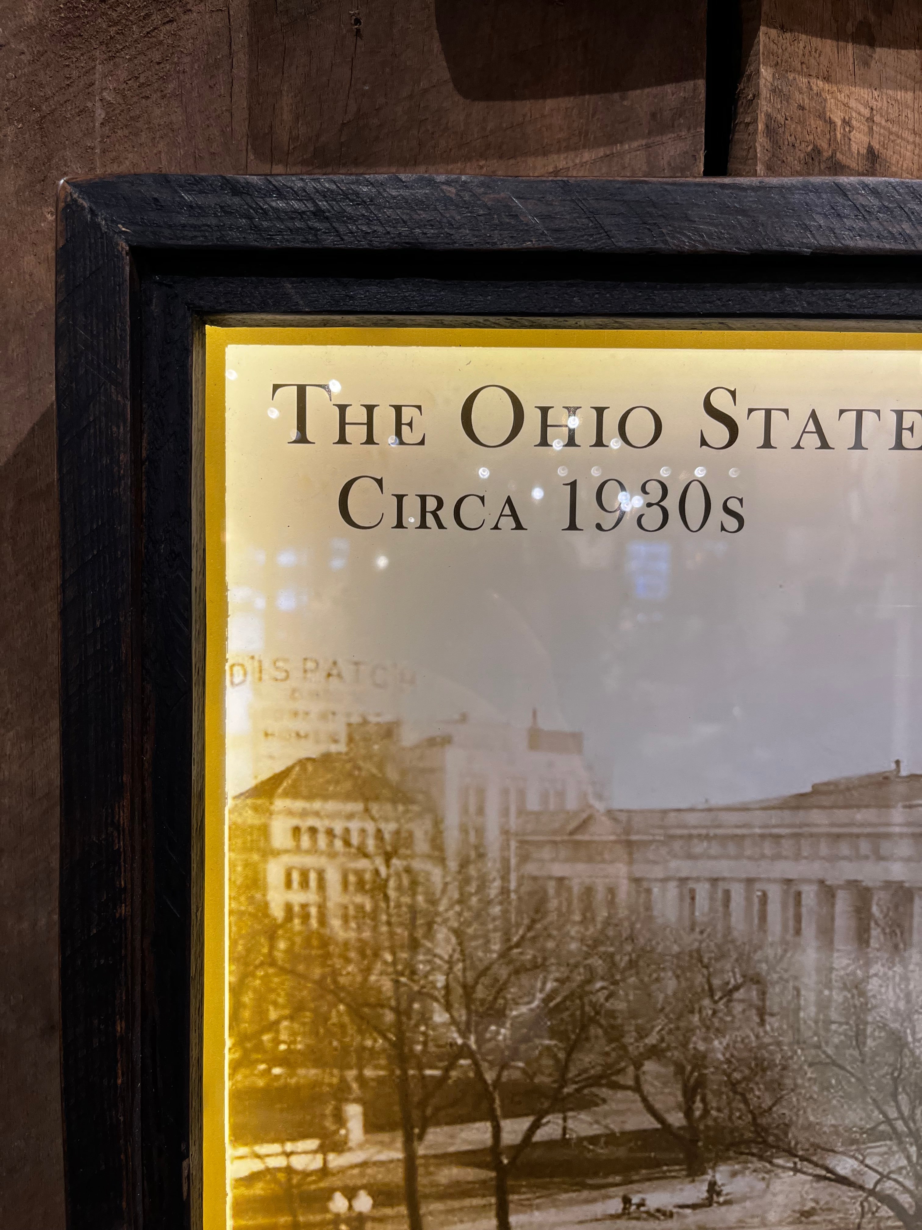 1930's Columbus Statehouse Backlit Framed Art