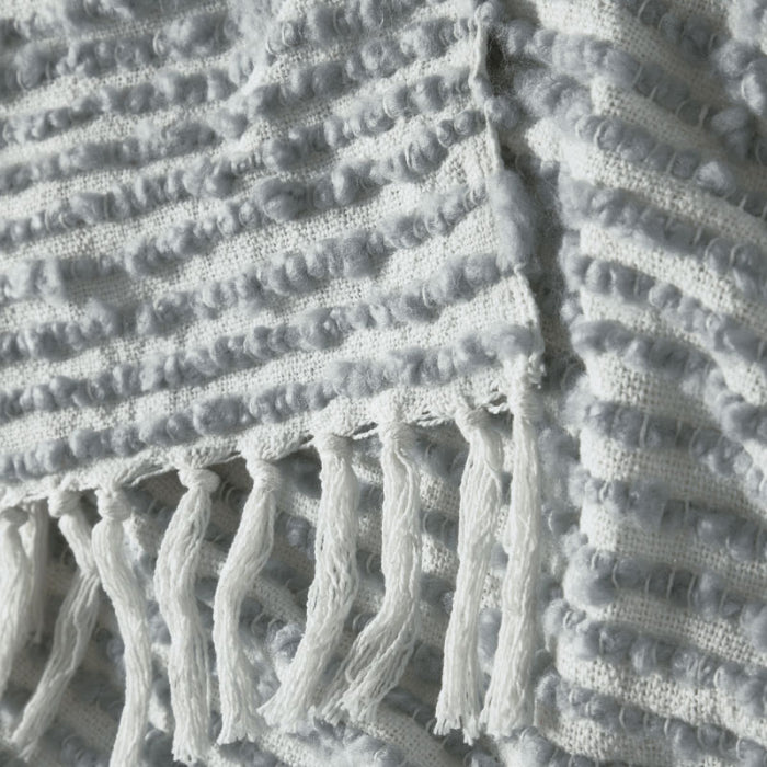 Plush Striped Cotton Throw