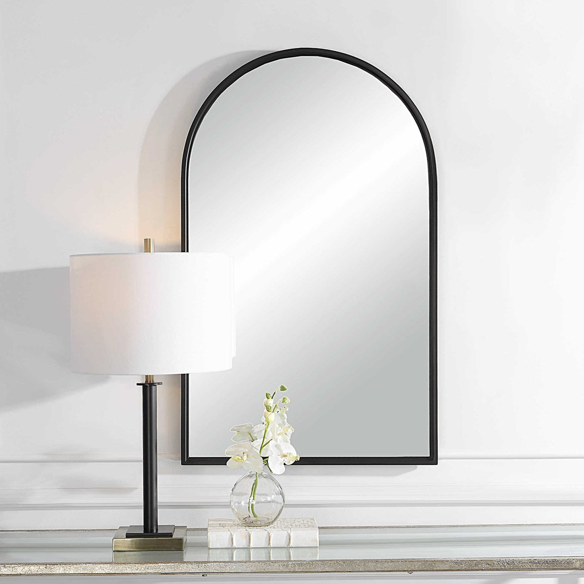 Black Arch Mirror