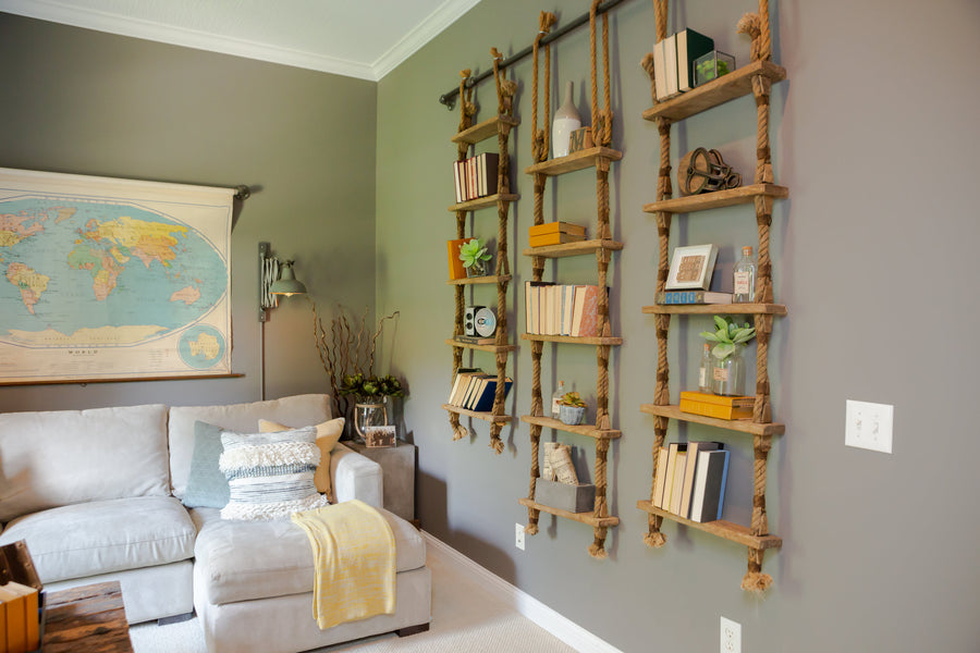 Creating A Unique Feature In Your Home By Using Repurposed Ship Ladder