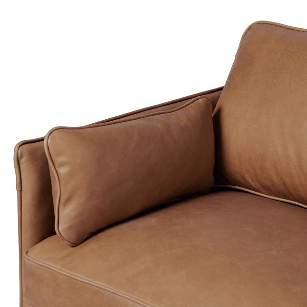 Sage Leather Sofa