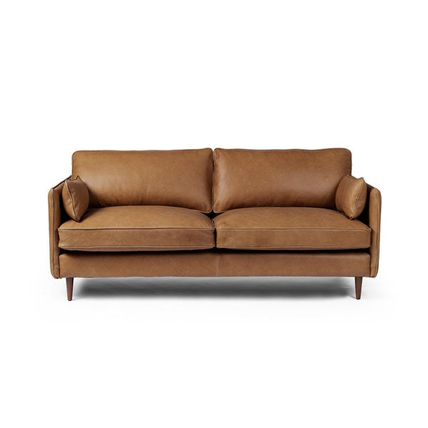 Sage Leather Sofa