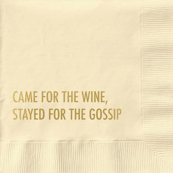 Wine & Gossip Cocktail Napkin