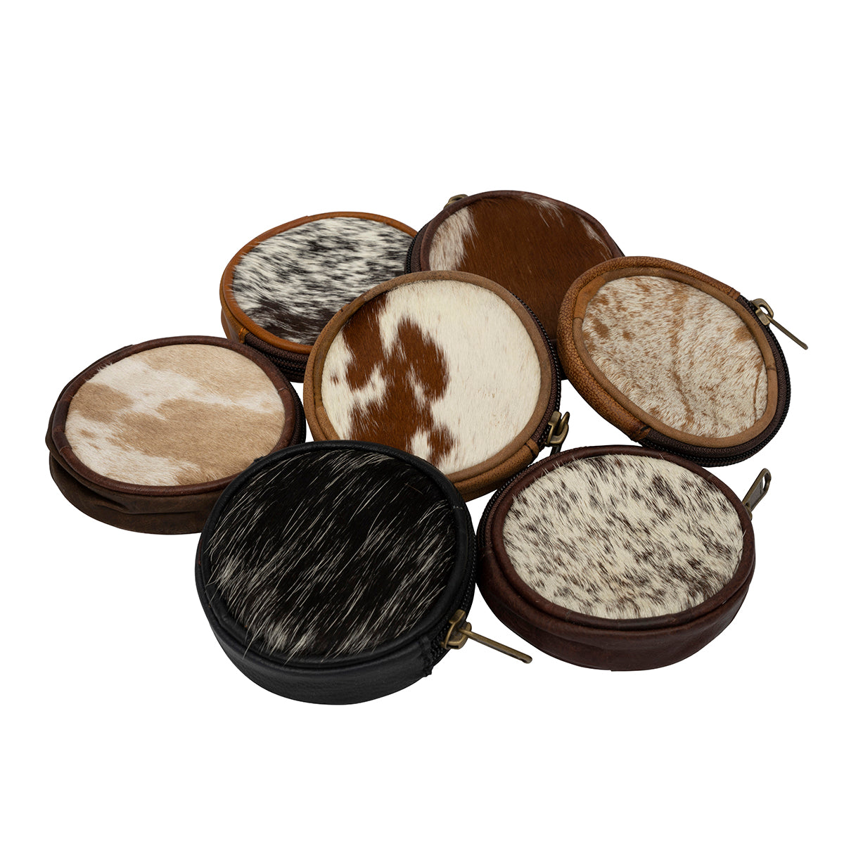 Cowhide Coinpurse- Round