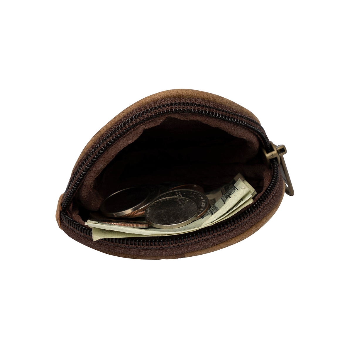 Cowhide Coinpurse- Round