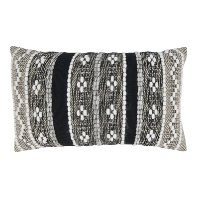Multi Pattern Woven Pillow