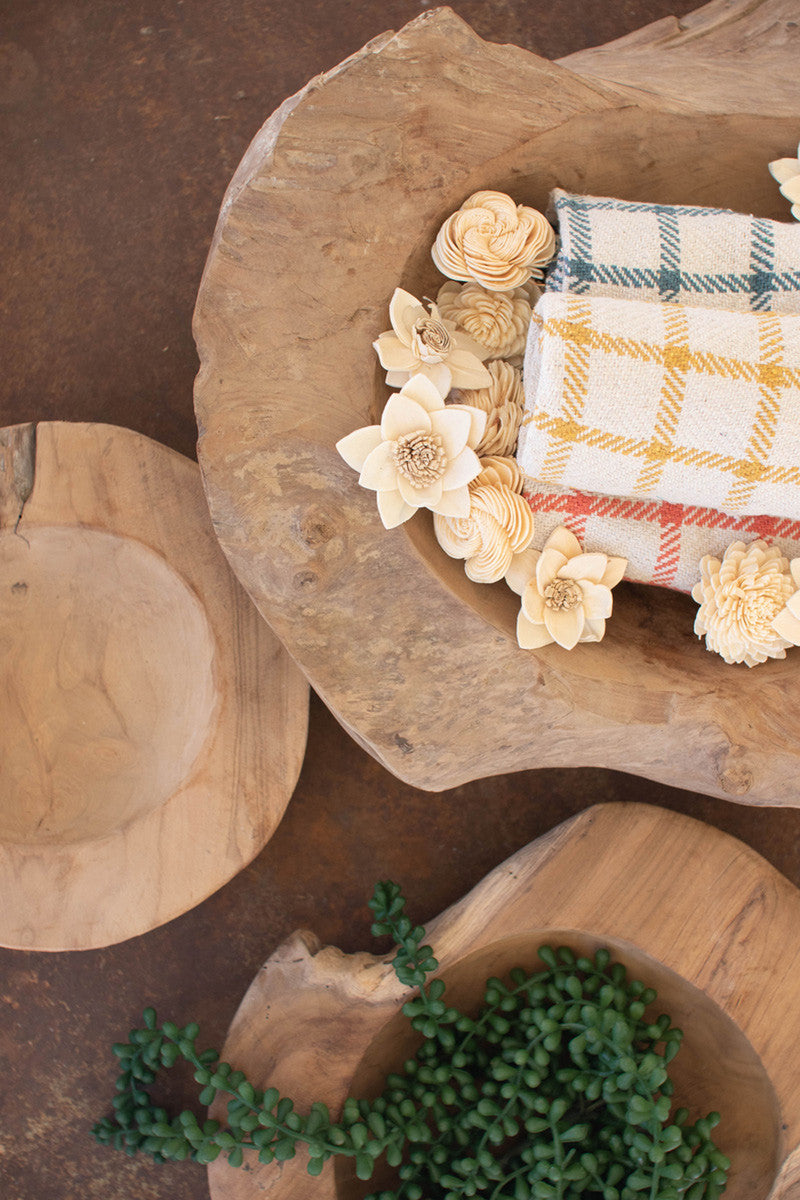 Rustic Teak Bowls