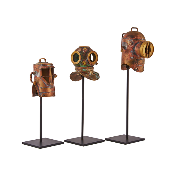 Diver Helmet On Stand