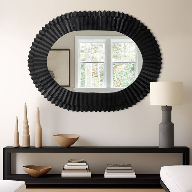 Tribeca Carved Wood Wall Mirror