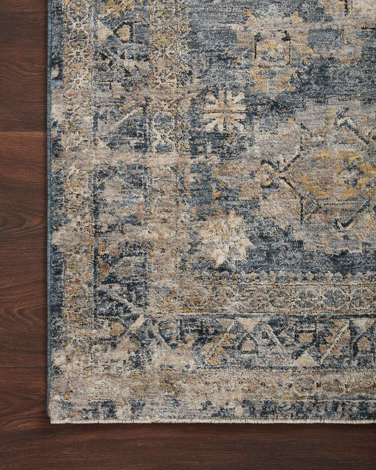 Gaia Rug- Denim / Taupe