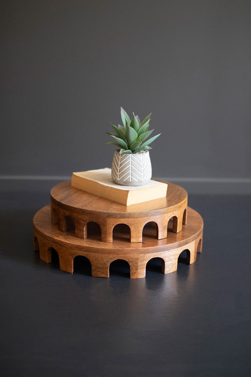 Round Wooden Risers w/ Arches