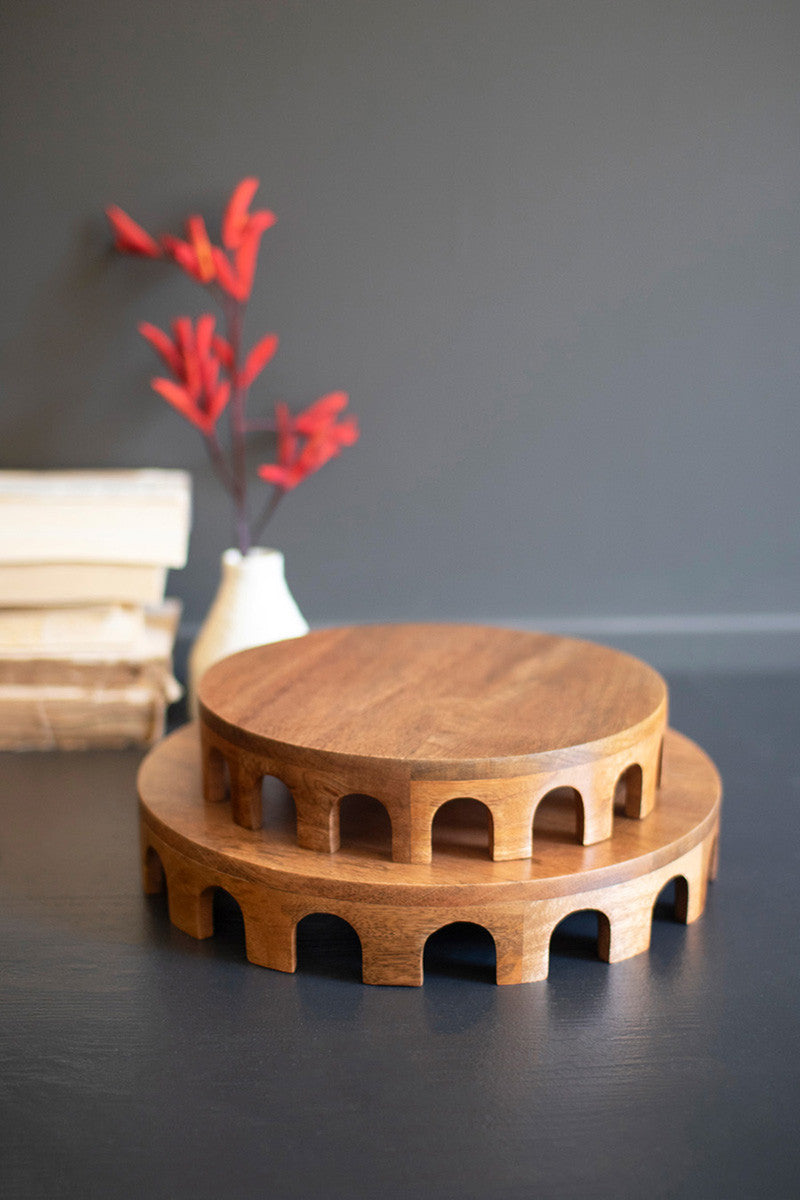 Round Wooden Risers w/ Arches
