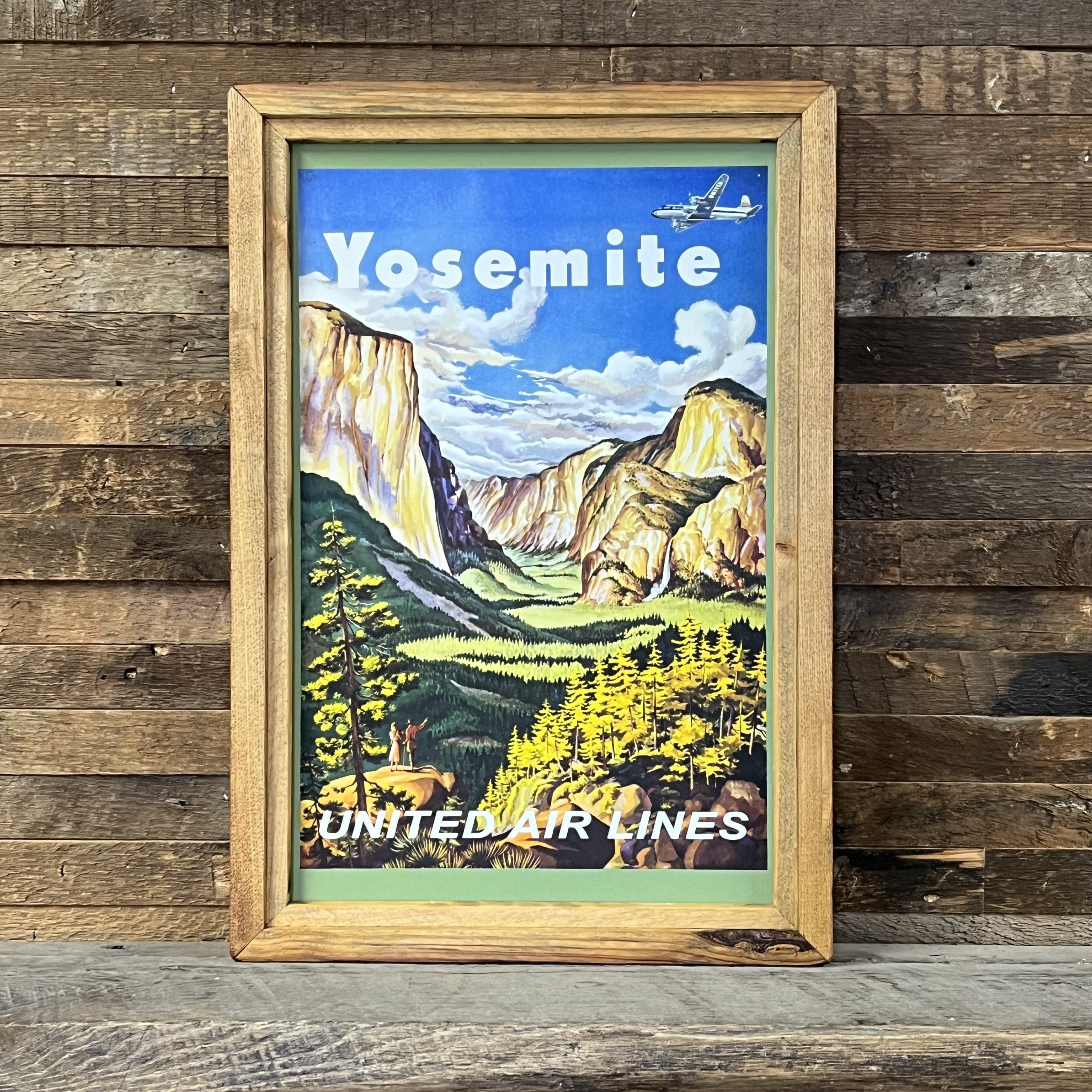 Yosemite United Airlines National Park Framed Art