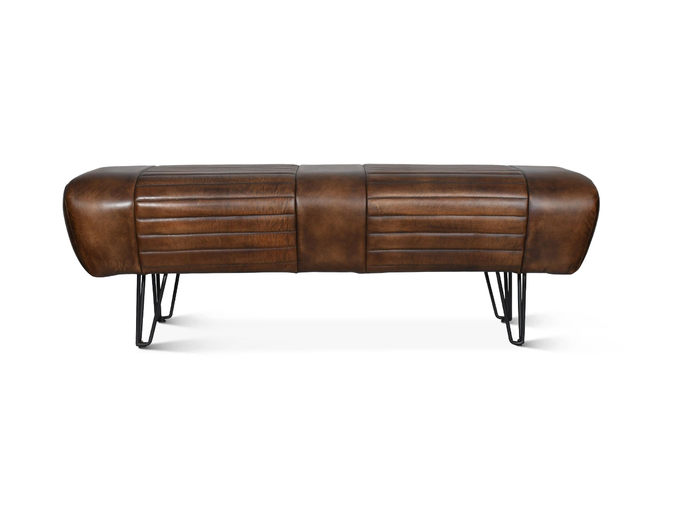 Essex Leather Bench